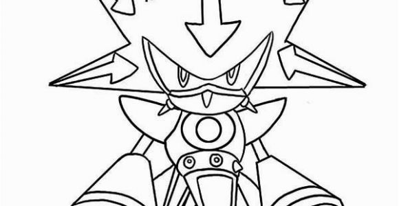 Metal sonic Coloring Pages to Print Awesome Metal sonic Coloring Page Kids Play Color