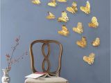 Metal Wall Art Decor 3d Mural 3d Hollow butterfly Art Wall Stickers Bedroom Living Room Home Decor Kids Diy Decoration Zhao Full Wall Decals Full Wall Mural Decals From Gaigan