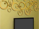 Metal Wall Art Decor 3d Mural Us $5 18 Hot New 3d Wall Stickers Circles Mirror Style Removable Decal Vinyl Art Mural Wall Sticker for Home Decoration In Wall Stickers From Home &