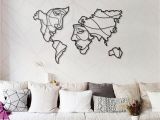 Metal World Map Wall Mural Faces Of World Map Metal Wall Art Best Gift Idea for