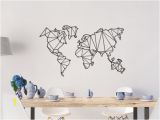 Metal World Map Wall Mural Metal World Map Wall Hanging for Frames 100 X 61 Cm