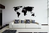 Metal World Map Wall Mural World Map Wall Sticker Design