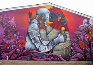 Mexican Mural Artist Saner New Mural In Fleury Les Aubrais France