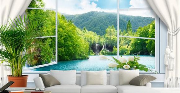 Mexican Wallpaper Murals Custom Wall Mural Wallpaper 3d Stereoscopic Window Landscape