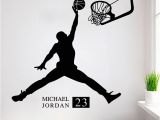 Michael Jordan Wall Mural Michael Jordan Bedroom Decor Rigakublog
