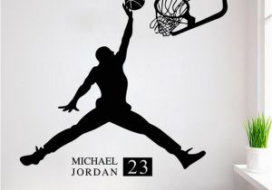 Michael Jordan Wall Mural Michael Jordan Bedroom Decor Rigakublog