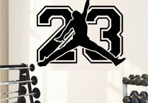 Michael Jordan Wall Mural Poomoo Michael Jordan Basketball Player Stickers Decorative Vinyl to