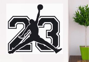 Michael Jordan Wall Mural Poomoo Michael Jordan Basketball Player Stickers Decorative Vinyl to