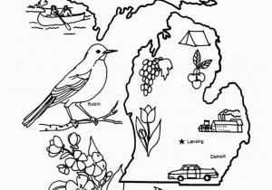 Michigan State Flower Coloring Page Michigan State Flower Coloring Page Awesome Kawaii Food Coloring