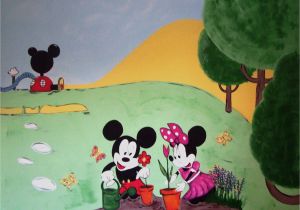 Mickey and Friends Wall Mural Mickey and Minnie Mouse Mural This Mural Was Missioned