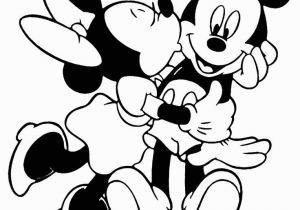 Mickey and Minnie Kissing Coloring Pages Minnie Kissing Mickey On the Cheek Mickeyandminnie