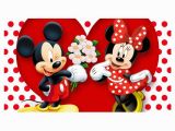 Mickey and Minnie Mouse Wall Murals Mahalaxmi Art & Craft Minnie Mouse Mickey Mouse Mouse Plastic Wall Poster without Frame