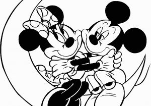 Mickey and Minnie Printable Coloring Pages Mickey Mouse and Minnie Mouse Kissing