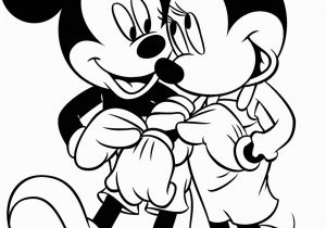 Mickey and Minnie Printable Coloring Pages Mickey Mouse and Minnie Mouse Kissing