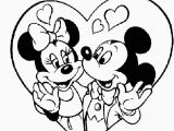 Mickey and Minnie Valentines Day Coloring Pages Mickey Mouse Valentines Day Coloring Pages at Getcolorings