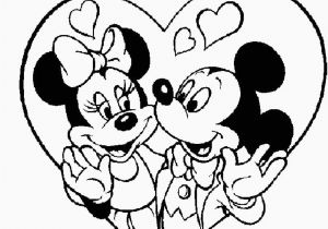 Mickey and Minnie Valentines Day Coloring Pages Mickey Mouse Valentines Day Coloring Pages at Getcolorings