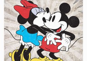 Mickey and Minnie Wall Murals Disney S Mickey Mouse & Minnie Mouse Kiss Canvas Wall Art