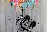 Mickey and Minnie Wall Murals Seaty Look Away 3