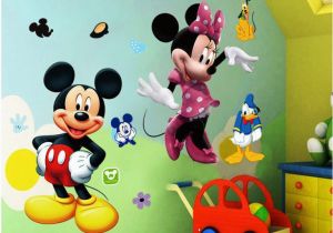 Mickey Minnie Mouse Wall Murals Cute Mickey Mouse Wall Decals with Minnie Mouse Nursery Ideas