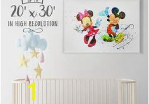 Mickey Minnie Mouse Wall Murals Mickey and Minnie Art Print Poster Mickey Mouse Wall Art Nursery