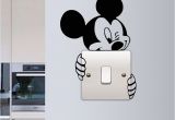 Mickey Minnie Mouse Wall Murals Mickey Mouse Wall Sticker Switch Vinyl Decal Funny Lightswitch Kids