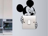 Mickey Minnie Mouse Wall Murals Mickey Mouse Wall Sticker Switch Vinyl Decal Funny Lightswitch Kids