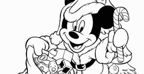 Mickey Mouse and Friends Christmas Coloring Pages Disney Coloring Pages Mickey Mouse as Santa Christmas Coloring Page