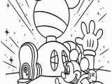 Mickey Mouse Clubhouse Coloring Pages Online Mickey Mouse Clubhouse Mickey In Front Of His Clubhouse