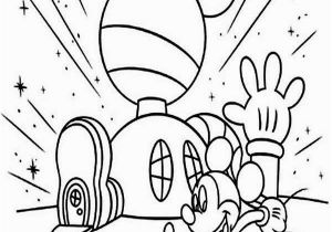 Mickey Mouse Clubhouse Coloring Pages Online Mickey Mouse Clubhouse Mickey In Front Of His Clubhouse