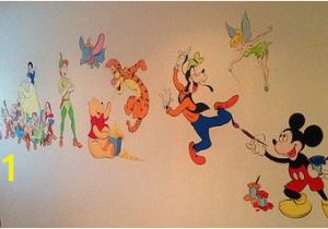 Mickey Mouse Clubhouse Mural Disney Mickey Mouse Clubhouse and Winnie the Pooh Wall Stickers