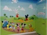 Mickey Mouse Clubhouse Mural Mickey Mouse Clubhouse Kids Play Room Mural Hand Painted