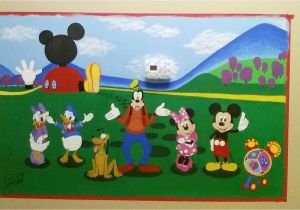 Mickey Mouse Clubhouse Mural Mickey Mouse Clubhouse Mural Art by Me