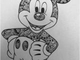 Mickey Mouse Coloring Pages for Adults Floral Printed Mickey Design by byjamierose On Etsy Met