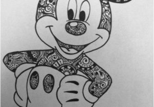 Mickey Mouse Coloring Pages for Adults Floral Printed Mickey Design by byjamierose On Etsy Met