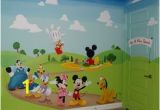 Mickey Mouse Mural Wall Coverings Mickey Mouse Clubhouse Kids Play Room Mural Hand Painted