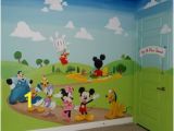 Mickey Mouse Mural Wall Coverings Mickey Mouse Clubhouse Kids Play Room Mural Hand Painted