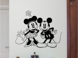 Mickey Mouse Wall Murals Minnie Mickey Mouse Wall Decal Disney Vinyl Sticker Kids Decor