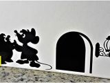 Mickey Mouse Wall Murals Uk Cartoon Decal Mouse Hole Wall Sticker " Gus and Jaq the Cinderella Mice with Yellow Flame " Skirting Board Wall Art Sticker Vinyl Decal " 20cm X 6cm