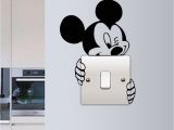 Mickey Mouse Wall Murals Uk Mickey Mouse Wall Sticker Switch Vinyl Decal Funny Lightswitch Kids
