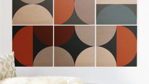 Mid Century Modern Wall Mural the Old Art Studio Mid Century Modern Geometric 24 Wood Wall Mural