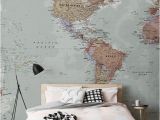 Middle Earth Map Wall Mural Classic World Map Wallpaper Stylish Map Mural