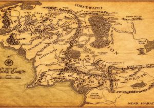 Middle Earth Map Wall Mural Middle Earth Map Wallpapers Wallpaper Cave