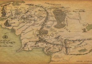 Middle Earth Wall Mural Middle Earth Map Wallpapers Wallpaper Cave