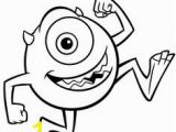 Mike Wazowski Coloring Page 31 Gambar Monsters Inc Coloring Pages Terbaik