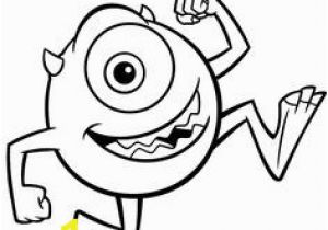 Mike Wazowski Coloring Page 31 Gambar Monsters Inc Coloring Pages Terbaik