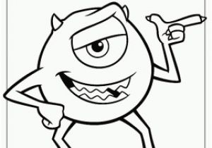 Mike Wazowski Coloring Page Coloring Page