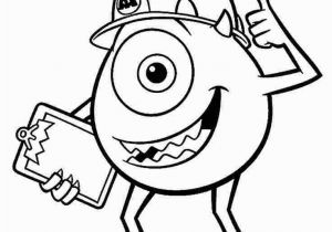 Mike Wazowski Coloring Page Door Monsters Inc Color Page