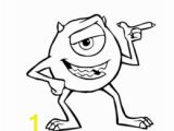 Mike Wazowski Coloring Page Drawing Pro Monsters Inc Characters Drawings