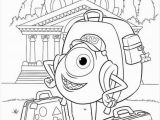 Mike Wazowski Coloring Page Kids N Fun