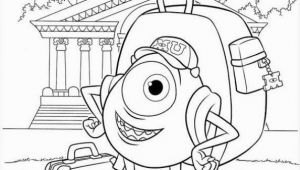 Mike Wazowski Coloring Page Kids N Fun